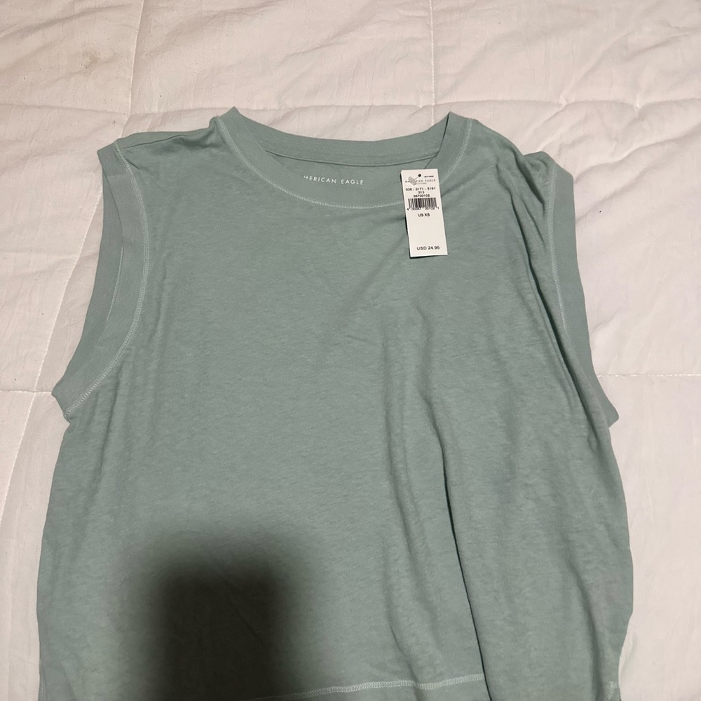 lighter color irl, mint blue man tank